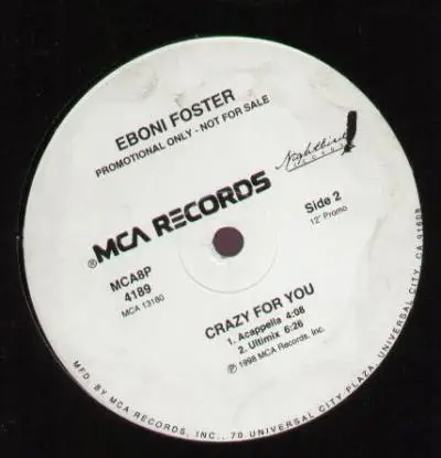 Eboni Foster - Crazy For You