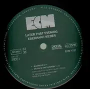 LP - Eberhard Weber - Later That Evening