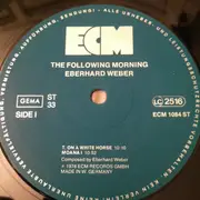 LP - Eberhard Weber - The Following Morning