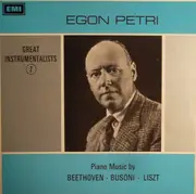 LP - Egon Petri , Ludwig van Beethoven , Franz Liszt , Ferruccio Busoni - Piano Music By Beethoven - Busoni - Liszt