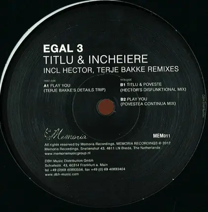 Egal 3 - Titlu & Incheiere