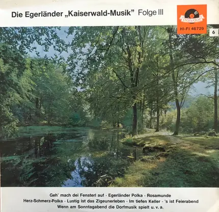 Egerländer Kaiserwald-Musik - Die Egerländer "Kaiserwald-Musik" Folge III