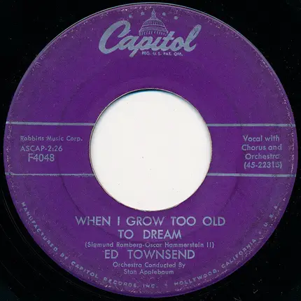 Ed Townsend - When I Grow Too Old To Dream