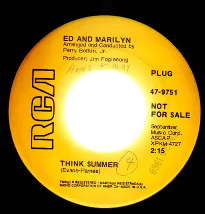 Ed Ames And Marilyn Maye - Think Summer