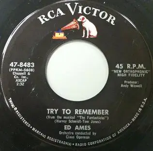 Ed Ames - Love Is Here To Stay / Try To Remember