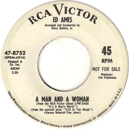 Ed Ames - River Boy / A Man And A Woman