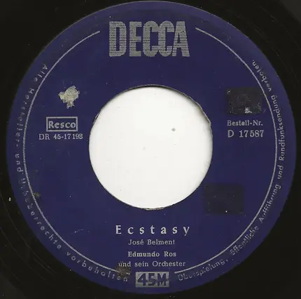 Edmundo Ros & His Orchestra - Ecstasy / Marching Strings