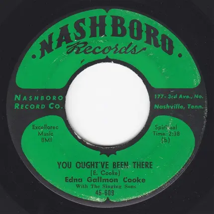 Edna Gallmon Cooke With The Singing Sons - A Dedication / You Ought've Been There