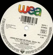 7inch Vinyl Single - Edo Zanki - Lieber Auf Und Ab Remix '91