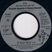 7inch Vinyl Single - Edoardo Bennato - Gianna Nannini - Un'Estate Italiana