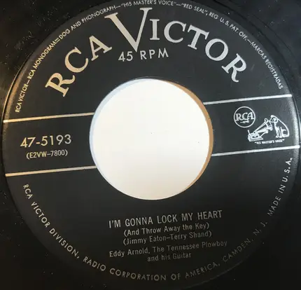Eddy Arnold - You Always Hurt The One You Love / I'm Gonna Lock My Heart (And Throw Away The Key)