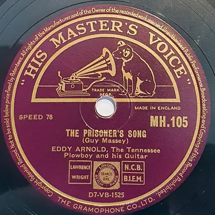 Eddy Arnold - Bring Your Roses To Her Now / The Prisoner's Song