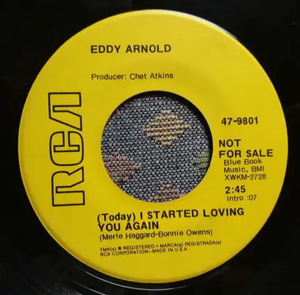 Eddy Arnold - Soul Deep / (Today) I Started Loving You Again