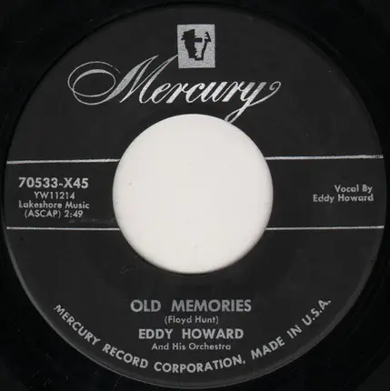 Eddy Howard And His Orchestra - The Finger Of Suspicion