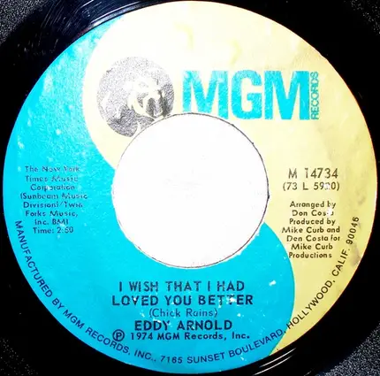 Eddy Arnold - Let It Be Love / I Wish That I Had Loved You Better