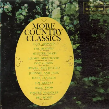 Eddy Arnold, The Browns, Skeeter Davis,.. - More Country Classics