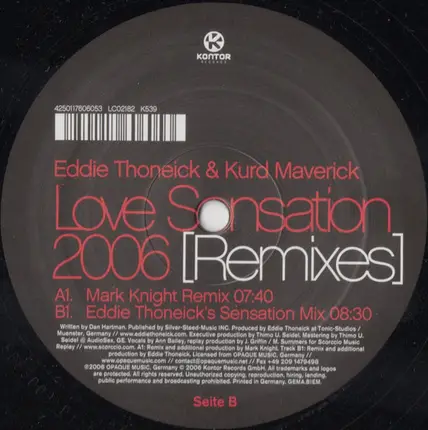 Eddie Thoneick & Kurd Maverick - Love Sensation 2006 (Remixes)