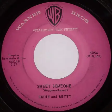 Eddie And Betty - Sweet Someone