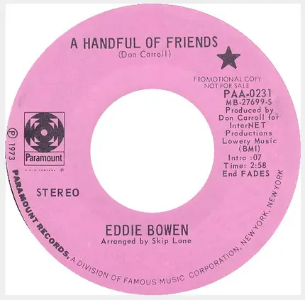 Eddie Bowen - A Handful Of Friends