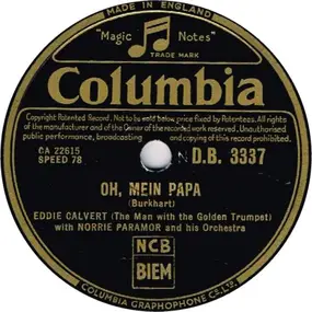 Eddie Calvert - Oh, Mein Papa / Mystery Street