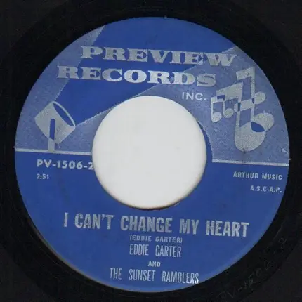 Eddie Carter - Railroad Stomp / I Can't Change My Heart