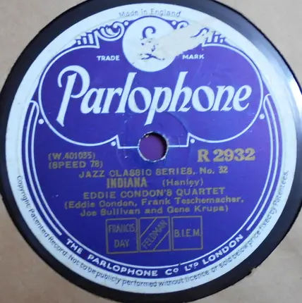 Eddie Condon's Quartet - Oh Baby / Indiana