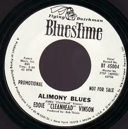 Eddie 'Cleanhead' Vinson - Alimony Blues / Juice Head Baby