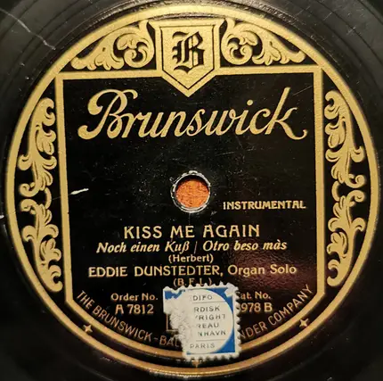 Eddie Dunstedter - Serenade / Kiss Me Again