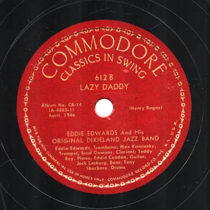 Eddie Edwards & His Original Dixieland Jazz Band - Eddie Edwards And His Original Dixieland Jazz Band
