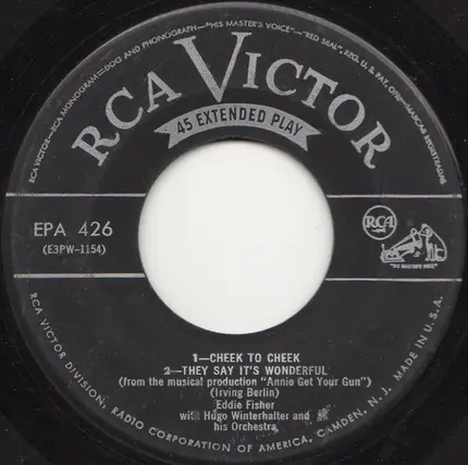 Eddie Fisher With Hugo Winterhalter Orchestra - Cheek To Cheek