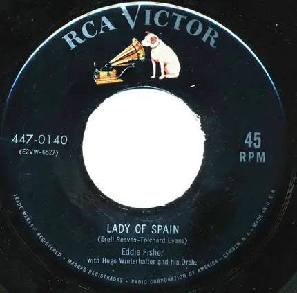 Eddie Fisher with Hugo Winterhalter's Orchestra And Chorus - I'm Walking Behind You / Lady of Spain