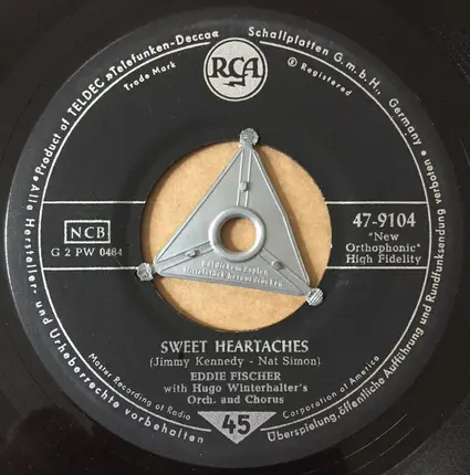 Eddie Fisher With Hugo Winterhalter's Orchestra And Chorus - Oh, My Maria / Sweet Heartaches
