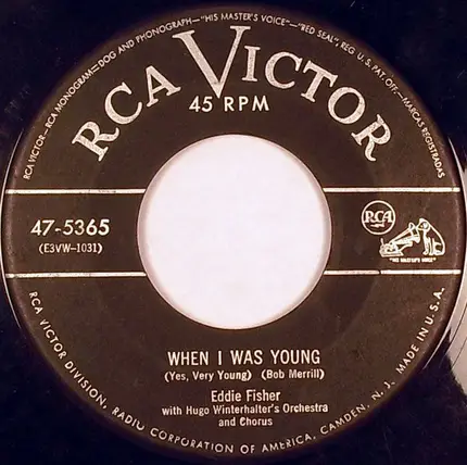 Eddie Fisher - With These Hands / When I Was Young (Yes, Very Young)