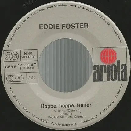 Eddie Foster - Wer Hat Das Kätzchen Der Frau Nachbarin Geseh'n