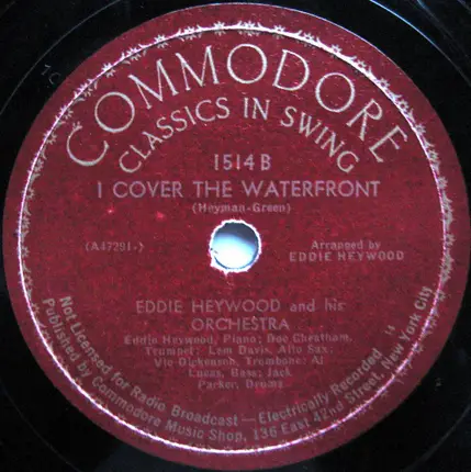 Eddie Heywood And His Orchestra - Begin The Beguine / I Cover The Waterfront