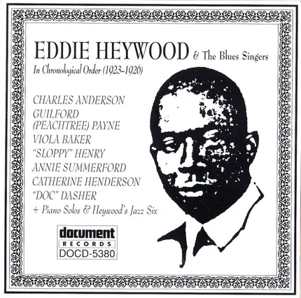 Eddie Heywood - And The Blues Singers In Chronological Order (1923-1926)