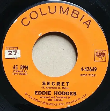 Eddie Hodges - Seein' Is Believin' / Secret