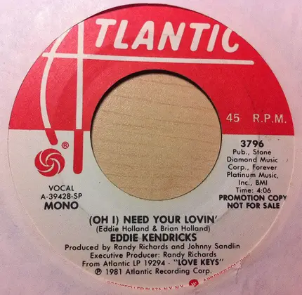 Eddie Kendricks - (Oh I) Need Your Lovin'