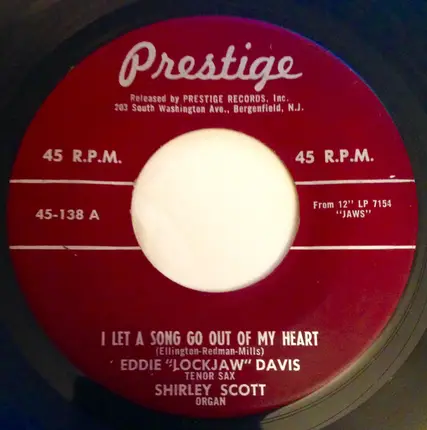 Eddie 'Lockjaw' Davis - I Let A Song Go Out Of My Heart