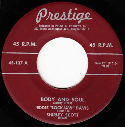 Eddie 'Lockjaw' Davis With Shirley Scott - Body And Soul / Old Devil Moon