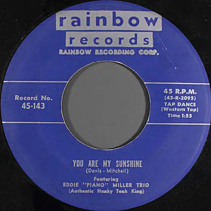 Eddie 'Piano' Miller Trio - San Antonio Rose