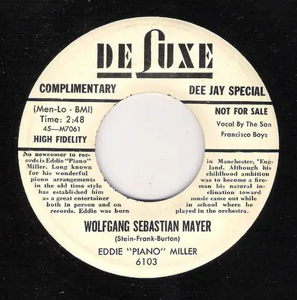 Eddie 'Piano' Miller - Mexicali Rose