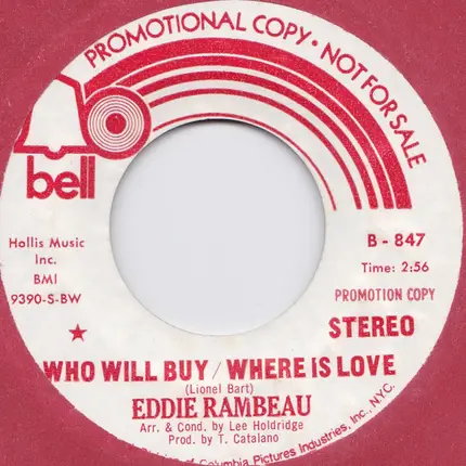 Eddie Rambeau - Who Will Buy / Where Is Love