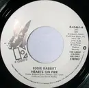 7inch Vinyl Single - Eddie Rabbitt - Hearts On Fire - Promo Copy