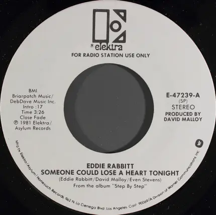 Eddie Rabbitt - Someone Could Lose A Heart Tonight