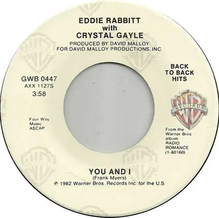 Eddie Rabbitt - You Can't Run From Love / You And I