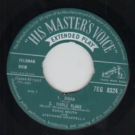 Eddie South And Stéphane Grappelli - Dinah
