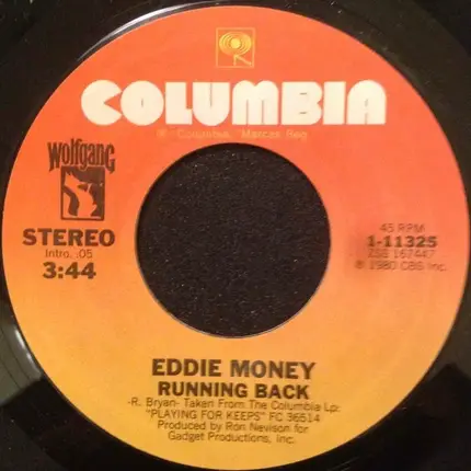 Eddie Money - Running Back