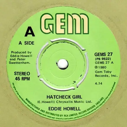 Eddie Howell - Hatcheck Girl