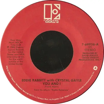 Eddie Rabbitt With Crystal Gayle - You And I